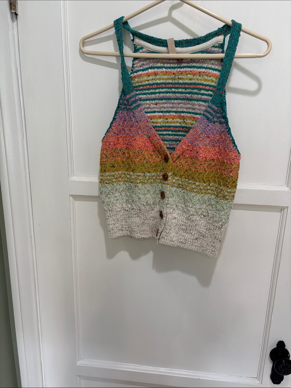 Pilcro Multicolor Striped Knit Sweater vest x small